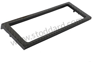 PORSCHE&reg; 996 INTERIOR, COVER, AC/HEATER, CARBON FIBER, BLACK, 1999-2005  (99A000575647)