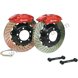 BIG BRAKE KIT, BREMBO GT, REAR 13.6"- 4 PISTON , BLACK, FITSPORSCHE&reg; 996/997 1999-2011  (99A000575693)