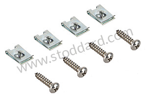 Horn Grille Hardware Set 911 912 1965-1973  (SIC55900200)