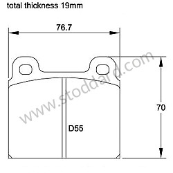 BRAKE PADS, PAGID RACING, RS ORANGE, 78MM, FOR PORSCHE&reg;,1969-1977  (99A000575988)