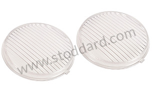 PORSCHE&reg; 914 CLEAR FOG LIGHT LENSES, 1970-1974  (99A000576115)