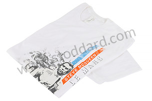 STEVE MCQUEEN AT LEMANS T-SHIRT, WHITE - SIZE S  (99A000576297)