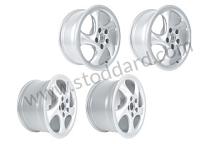 KIT 4 CUP 3 TYPE RIMS 18 INCH X 8 + 10   (99A000590054)
