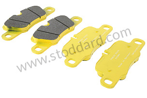PAGID YELLOW REAR PLATE  (99A000593368)