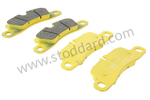 PAGID YELLOW REAR PLATE  (99A000593369)