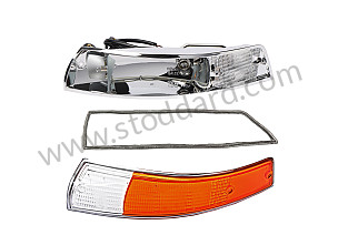 COMPLETE METAL FRONT LEFT INDICATOR 911 69-73 CHROME CHROME / CHROME / METAL / FRONT LEFT (99A000594519)
