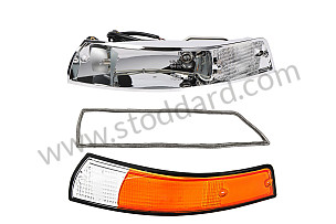 COMPLETE METAL FRONT LEFT INDICATOR 911 69-73 BLACK BLACK / BLACK / FRONT LEFT (99A000594521)