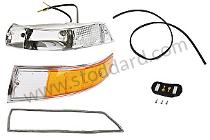 COMPLETE PLASTIC FRONT LEFT INDICATOR 911 69-73 CHROME CHROME / CHROME / PLASTIC / FRONT LEFT (99A000594526)