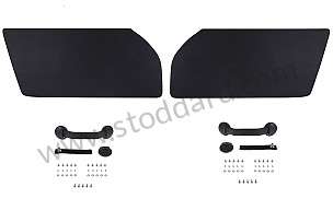 PAIR OF RS92 IMITATION LEATHER DOOR PANELS PAIR / BLACK / BLACK (99A000596284)