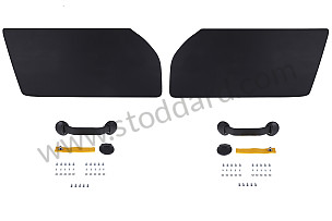 PAIR OF RS92 IMITATION LEATHER DOOR PANELS PAIR / YELLOW / YELLOW (99A000596287)