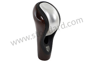 SELECTOR LEVER OPTION: TIPTRONIC SELECTOR LEVER IN DARK BURR MAPLE/ALUMINIUM (Option code: IX66) (99642698108)