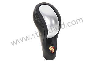 GEARSHIFT KNOB OPTION: TIPTRONIC SELECTOR LEVER IN CARBON/LEATHER (Option code: IX48) (99642698109)