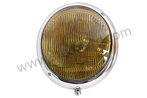 HEADLIGHT EUROPE 356 TOP OF HEADLIGHT LENS WITH STRIATED ASPECT / YELLOW / YELLOW (99A000599537)