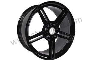 ALLOY WHEEL JET BLACK METALLIC  (9J1601025AAC9X)