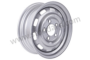 PERFORATED DISC WHEEL METALLIC SILVER / METALLIC SILVER (M72) / 5.5 X 15 INCHES (99A000602889)