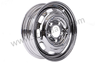 WHEEL RIM WITH PUNCHED DISC  CHROME / CHROME / 4.5 X 15 INCHES (99A000602890)