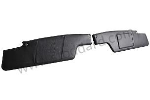 Sun Visor Set,  for 914 1970-76.  Magnet Closure for Mirror. PAIR / BLACK / BLACK (91473104312SET)