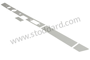 CHROME PLATED LOWER KIT FOR INSTRUMENT PANEL hauteur cache cendrier 40mm (99A000612211)