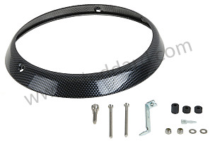 H4 CARBON LOOK HEADLIGHT RING carbon / carbon (A35) (99A000613154)