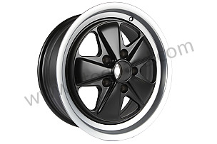 Maxilite  Alloy Wheel, Machined Lip, Black Center, 17 X 7-Inch 23.3mm Offset 7 X 17 INCHES (911363115007MB)