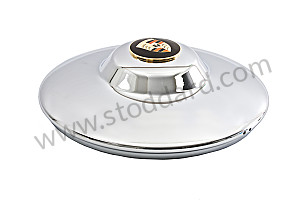 Super Hubcap With Gold Enameled Trim. 356 Drum Brake Wheels 356A And 356B  (64436103111)