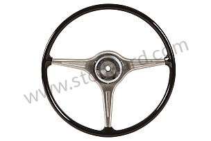 STEERING WHEEL WITH WOOD CROWN 356 BC BLACK / BLACK / 417 MM (99A000615109)