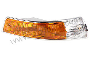 Front Turn Signal Housing And Lens, Right, European-Spec For 911 912. 1965-1968 Original Mounting / METAL / FRONT RIGHT / montage origine (90163140200)
