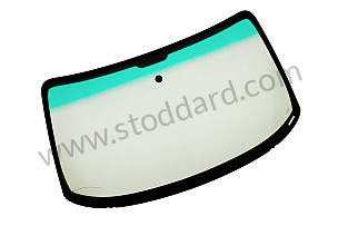 Windshield, Shaded, Without Rain Sensor, For 996 1999-2005 GREEN WITH GREEN SUN VISOR / GREEN WITH GREEN SUN VISOR (VERT VERT) (99654190105)