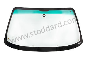 WINDSCREEN GREEN WITH GREEN SUN VISOR / GREEN WITH GREEN SUN VISOR (VERT VERT) / OPTION: INTERIOR REAR VIEW MIRROR WITH AUTOMATIC PROGRESSIVE DARKENING AND RAIN SENSOR (Option code: M265) (A99654190107)