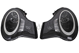 HALOGEN FRONT HEADLIGHT KIT WITH CIRCLE OF LEDS AROUND THE HEADLIGHT HALOGEN HEADLIGHT WITH CIRCLE OF LEDS AROUND THE HEADLIGHT / BLACK BACKGROUND (99A000616174)