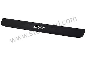 SCUFF PLATE Left-hand drive / black / black (A03) / OPTION: SPECIAL MODEL MILLENNIUM (Option code: M094) (99655130303A03)