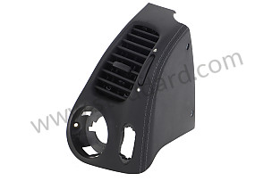 SIDE VENT Left-hand drive / black / black (VRK) / LEATHER / RIGHT / OPTION: DASHBOARD SIDE AIR VENT IN LEATHER (Option code: IXN3) (99655298500VRK)