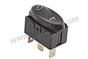 Window Switch, Gloss Finish, For 996 / Boxster gloss black / gloss black (A02) (SIC61315100A02)