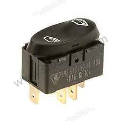 Power Window Switch For Boxster 996 gloss black / gloss black (A02) (99661315100A02)