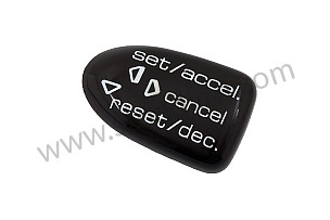 CAP WITH SYMBOL WRITTEN IN ENGLISH / gloss black / gloss black (A01) / OPTION: AUTOMATIC SPEED CONTROL (Option code: M454) (99661350500A01)