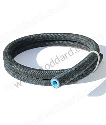 Black Cloth Wrapped, Blue EPDM lined Brake Fluid Connecting Hose Sold As 1 Meter Lengths. Prepackaged by Porsche as 1 meter piece. 1 METRE / 120 MM / 375 MM / 50 MM / 65 MM (99918102151)