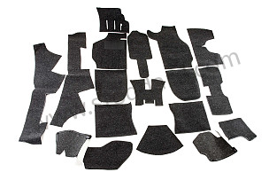 SMOOTH INTERIOR CARPET  911 TARGA 65-73 BLACK SMOOTH / BLACK / BLACK (99A000071244)