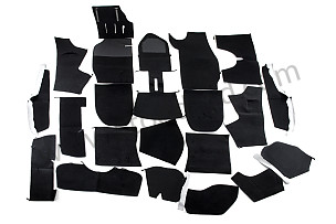 INTERIOR CARPET 911 COUPE 74-83 BLACK Left-hand drive / BLACK  - FOR OTHER COLOURS CONSULT US BY EMAIL / BLACK  - FOR OTHER COLOURS CONSULT US BY EMAIL (NOIR NC) (99A000071256)