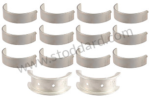 Main Bearing Set, 911 1965-75.5 Through Engine #6450388.. Standard Size INTERIOR MEASUREMENT STANDARD / EXTERIOR MEASUREMENT STANDARD (SIC10190100)