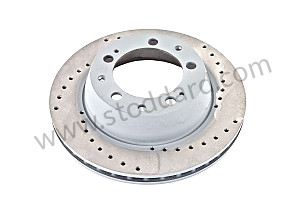 DRILLED AND VENTILATED FRONT BRAKE DISC  (A96435104106RD)