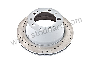 PERFORATED, VENTILATED REAR BRAKE DISC  (A95135204105RD)
