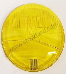 Yellow Bosch Headlight Lens For Late 356 And Early 911 / 912. French And Other Markets. H4 HEADLIGHT / YELLOW / YELLOW (SIC63111101)