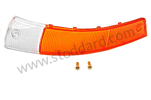 Euro-Spec Front Turn Signal Corner Lens, Left, 911 And 912 1965-1968 for OUTSIDE UNITED STATES OF AMERICA only / FRONT LEFT (SIC63140110)
