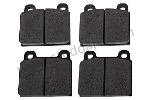 BRAKE PADS (FULL SET OF 4) FITTED WITH ALUMINIUM OR TYPE A CALIPERS (CALIPER FASTENING CENTRE DISTANCE 89 MM) (91135195009)