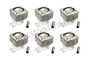 SET OF 6 PISTONS AND CYLINDERS 204 HORSEPOWER (A93010398305)