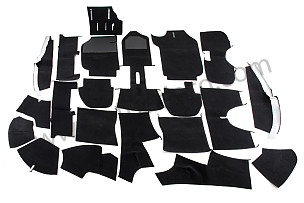 INTERIOR CARPET 911 COUPE 84-89 BLACK Left-hand drive / BLACK  - FOR OTHER COLOURS CONSULT US BY EMAIL / BLACK  - FOR OTHER COLOURS CONSULT US BY EMAIL (NOIR NC) (99A000073070)