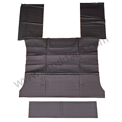 Original Daisy Pattern Headliner, Black, 1966-98 911/912/930 Coupe without Sunroof. Stoddard Exclusive, Made in the USA WITHOUT SUNROOF / BLACK / BLACK (91155505501700D)