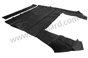 Black Headliner, Coupe Without Sunroof. 911 912 1965-1989 WITHOUT SUNROOF / BLACK / BLACK (91155505501700)