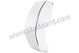 BUMPER GUARD  left 69-73 plastic cap chrome WITHOUT RUBBER ELEMENT / FOR NARROW TYPE T BUMPER MOULDING / FRONT LEFT (90150503126)