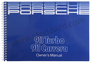 Driver's Owners Manual For 1987 911 WRITTEN IN ENGLISH (WKD91102187)